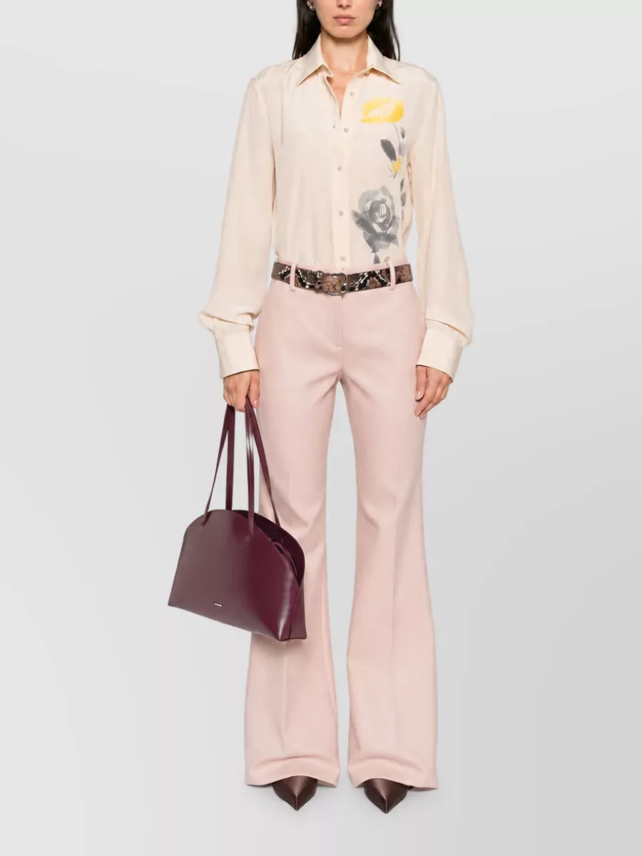 Ermanno Scervino Virgin Wool Flared Trousers