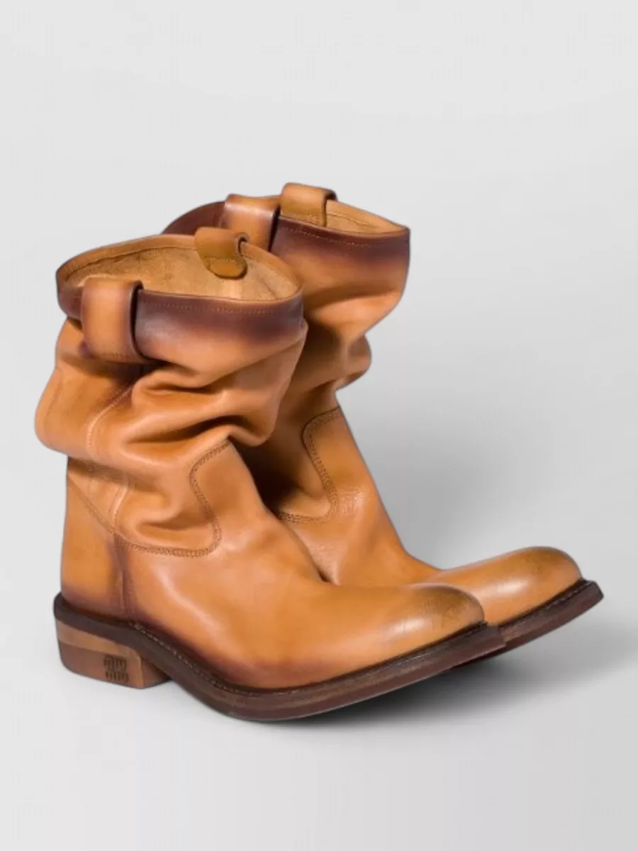 Miu Miu leather ankle boots