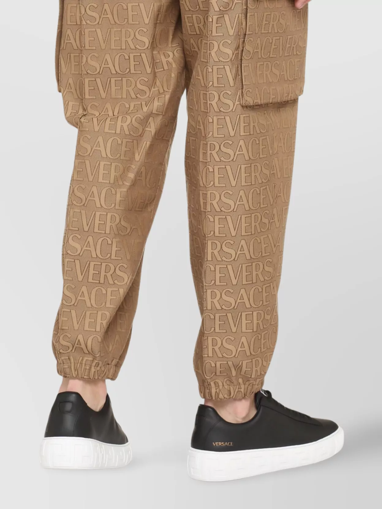 Versace Cargo Trousers In Cotton Blend