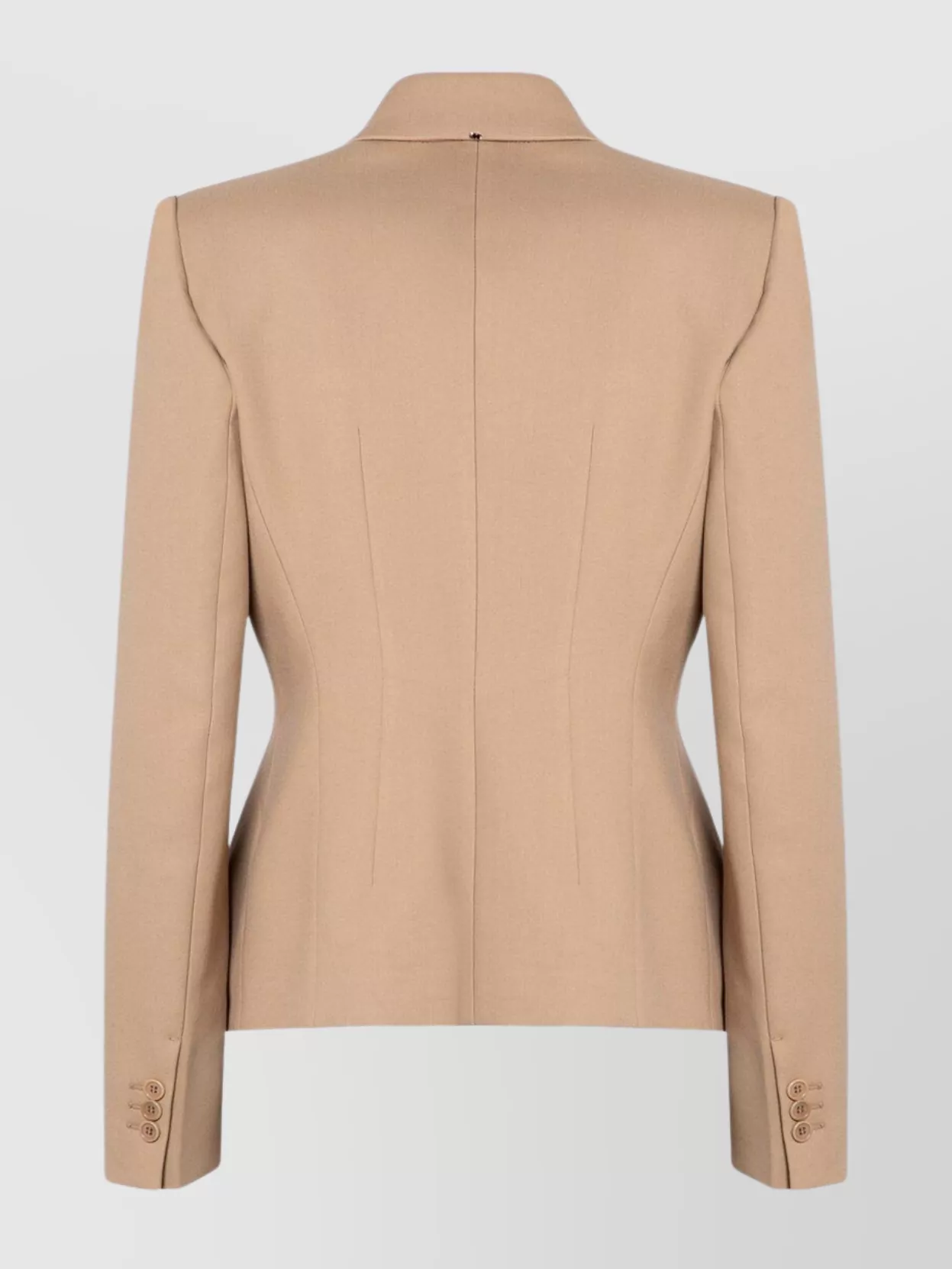 Sportmax Double Breasted Jacket Notched Lapels In Neutral