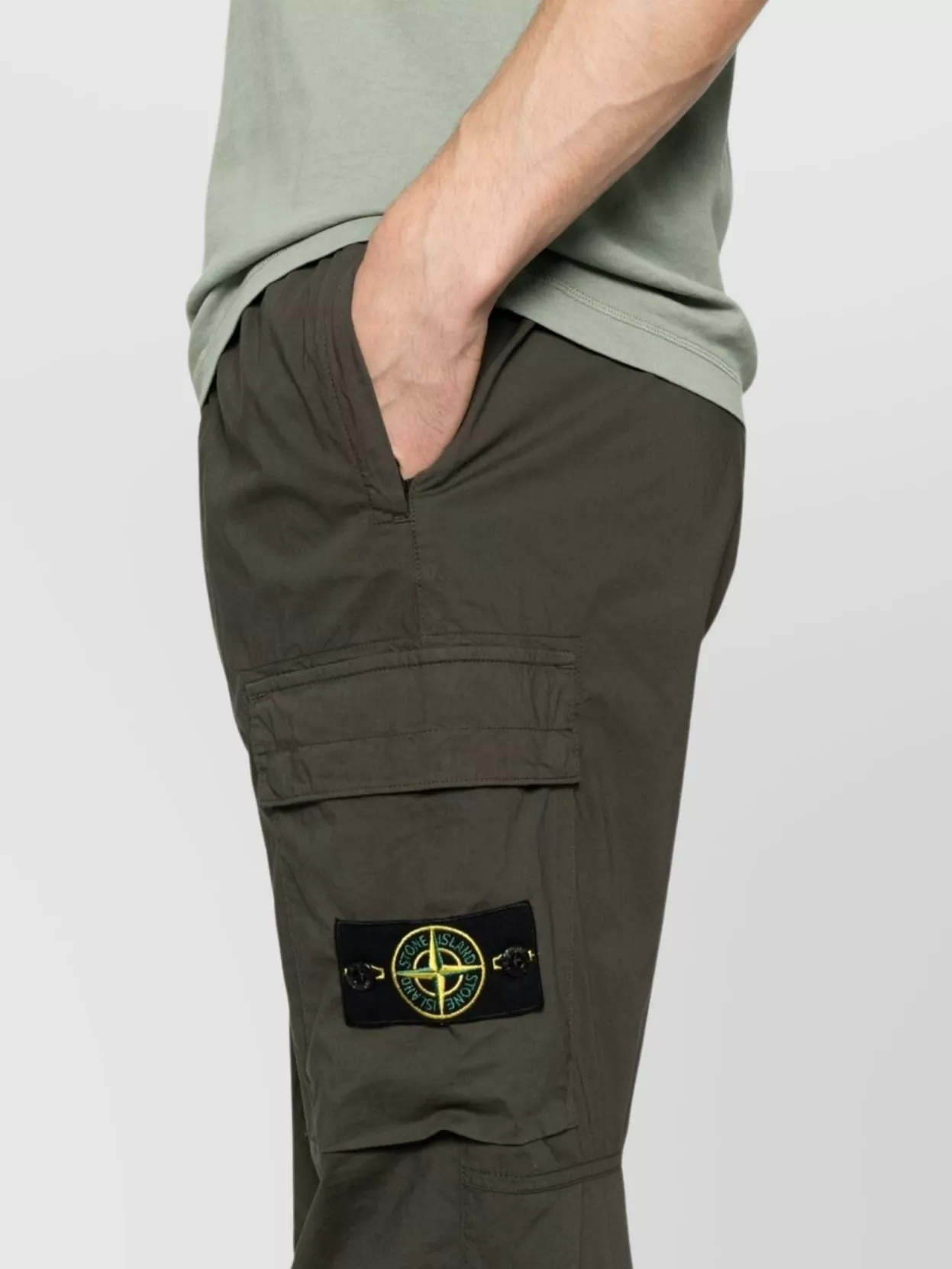 Stone Island Relaxed Fit Trousers Elastic Waistband