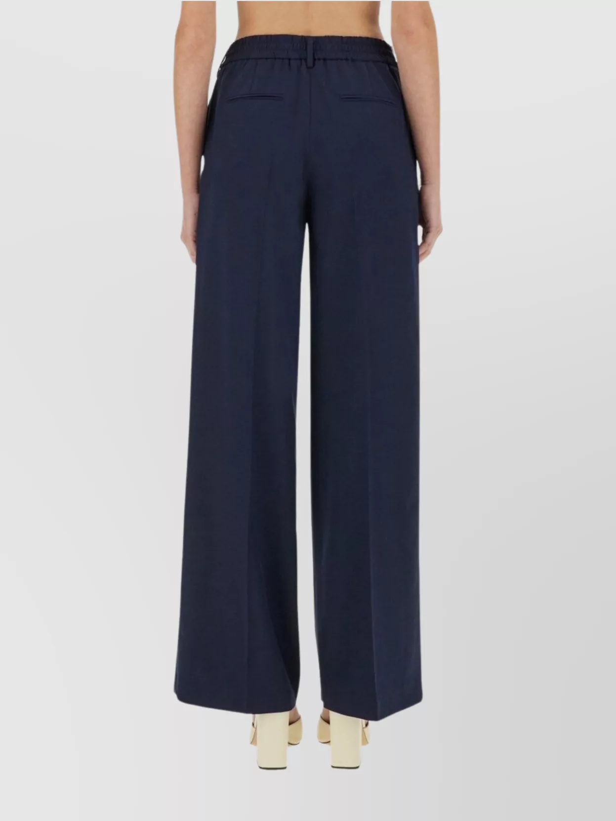 Shop Pt Torino "lorenza" Wide Leg Trousers
