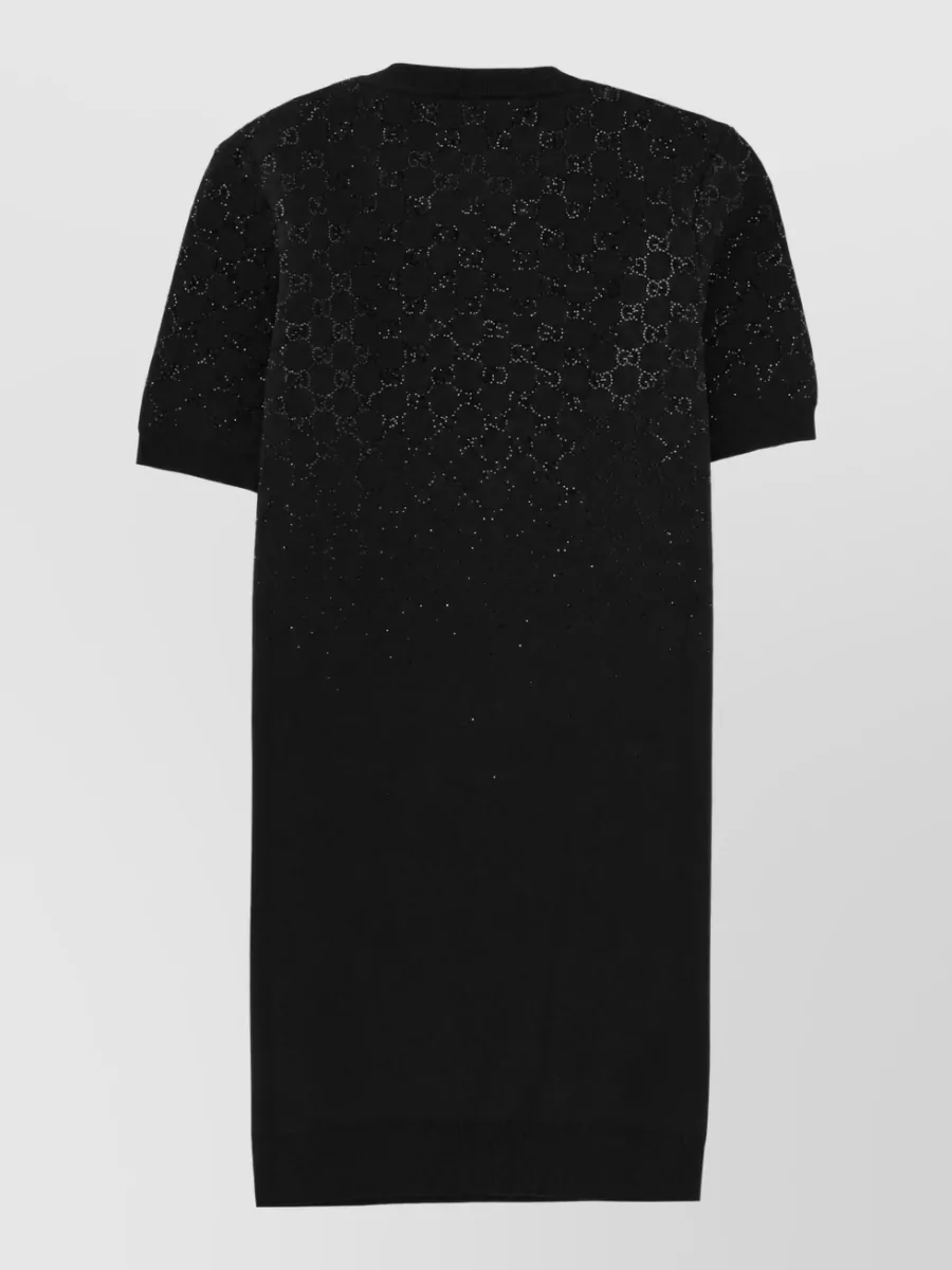 Gucci Wool Knit Mini Dress Short Sleeves