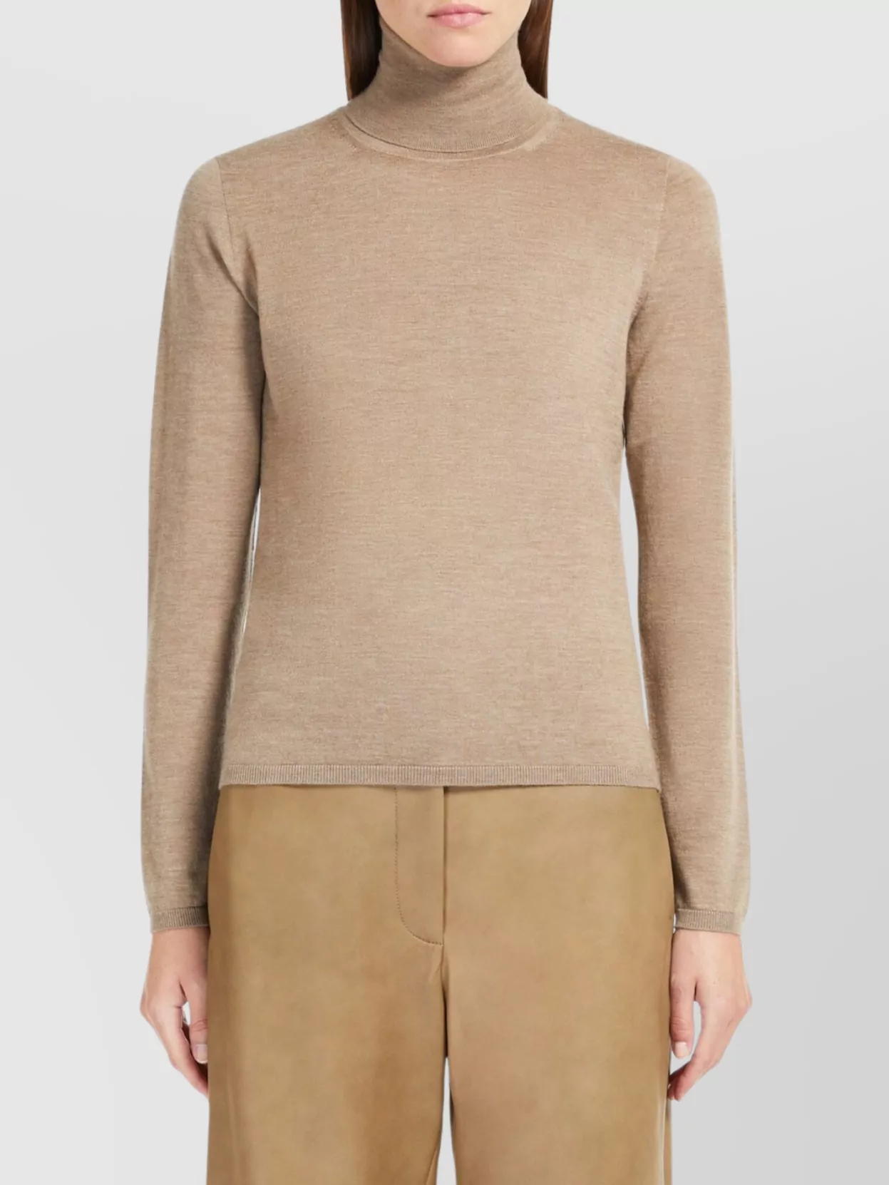Max Mara Veloce Lightweight Cashmere Turtleneck