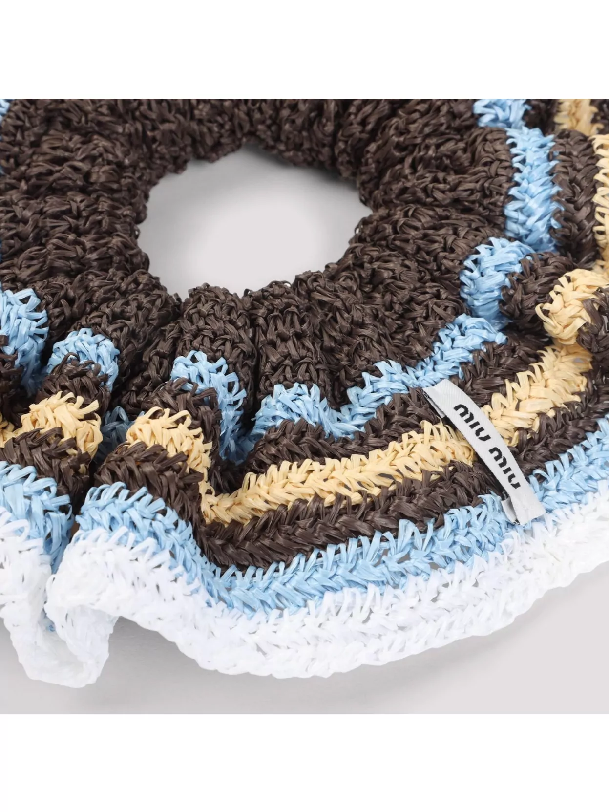 Miu Miu Cotton Scrunchie Crochet Effect
