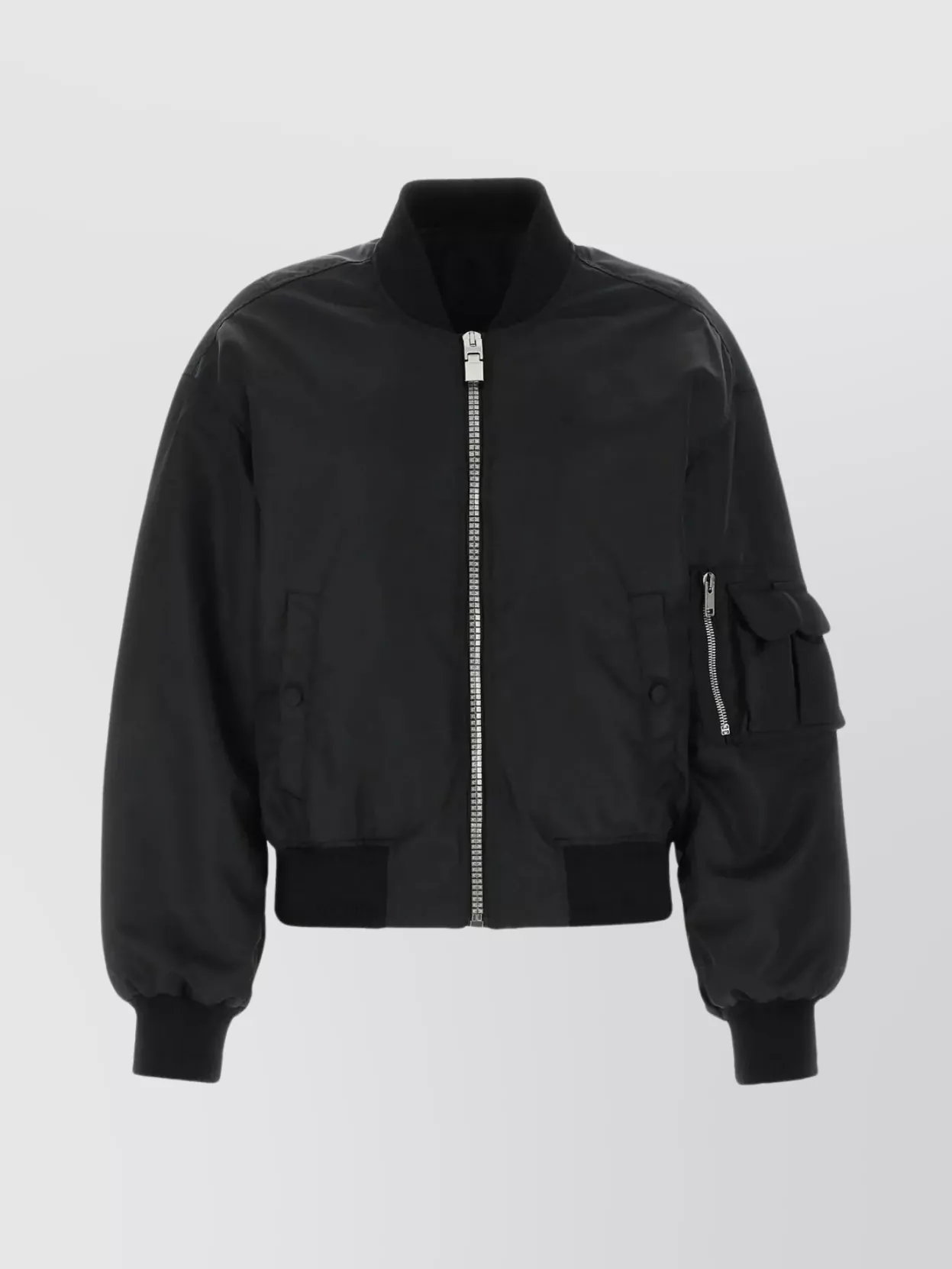 Shop Givenchy Quilted Bomber Jacket Featuring Elasticated Accents In Black
