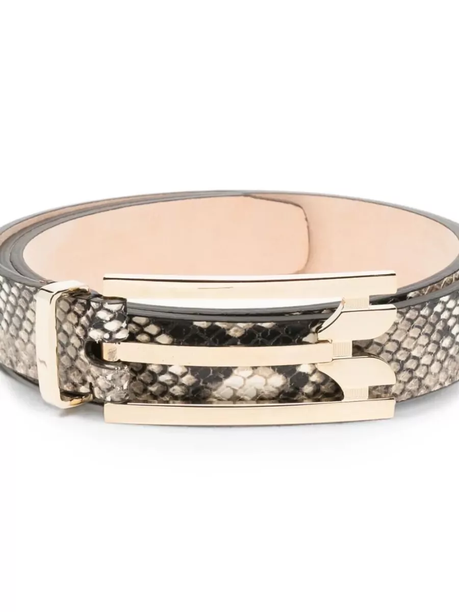 Victoria Beckham Calf Leather Dorian Pin Buckle Belt 2.5Cm