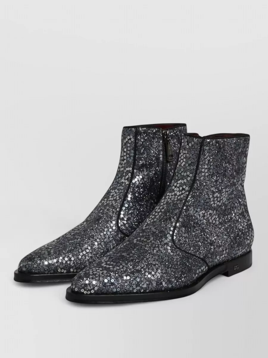 Dolce&Gabbana Sequined Chelsea Boots