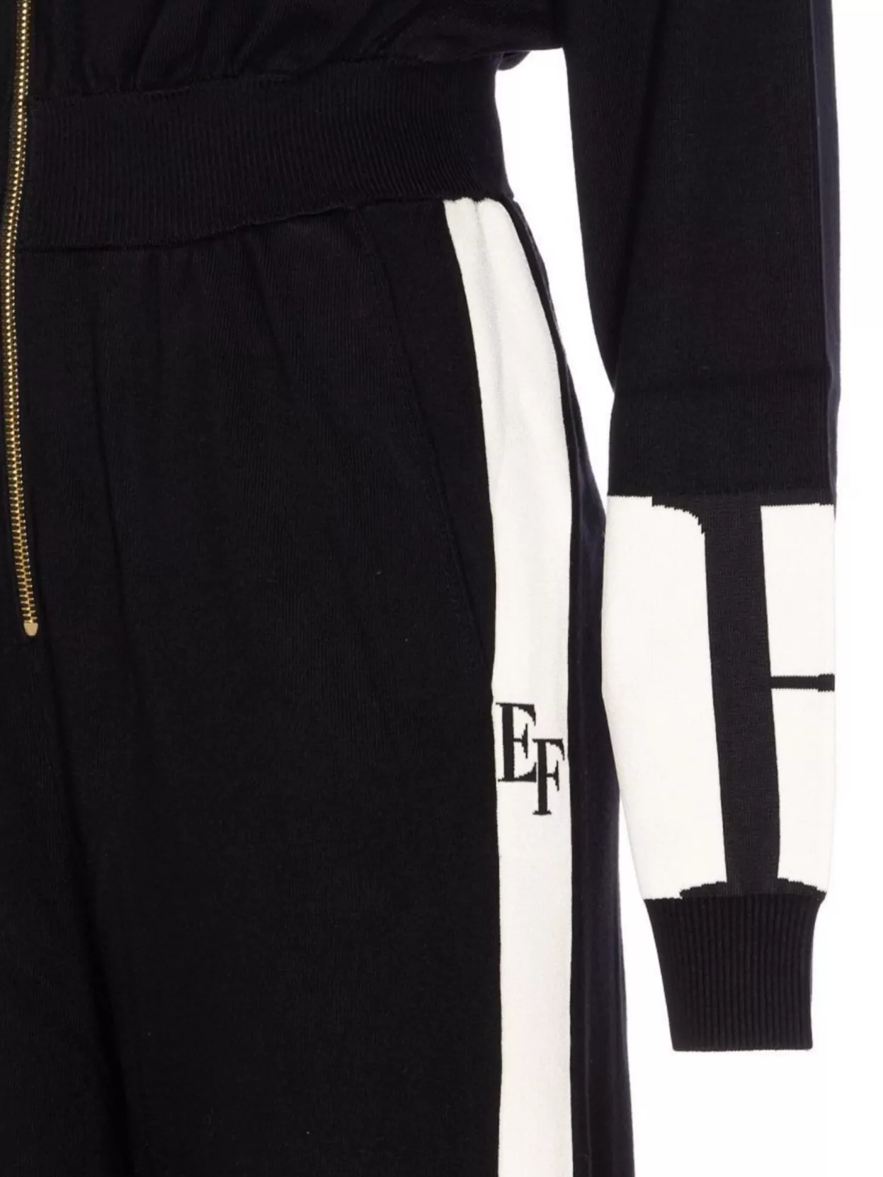 Elisabetta Franchi Knitted Suit Trousers Elastic Waistband
