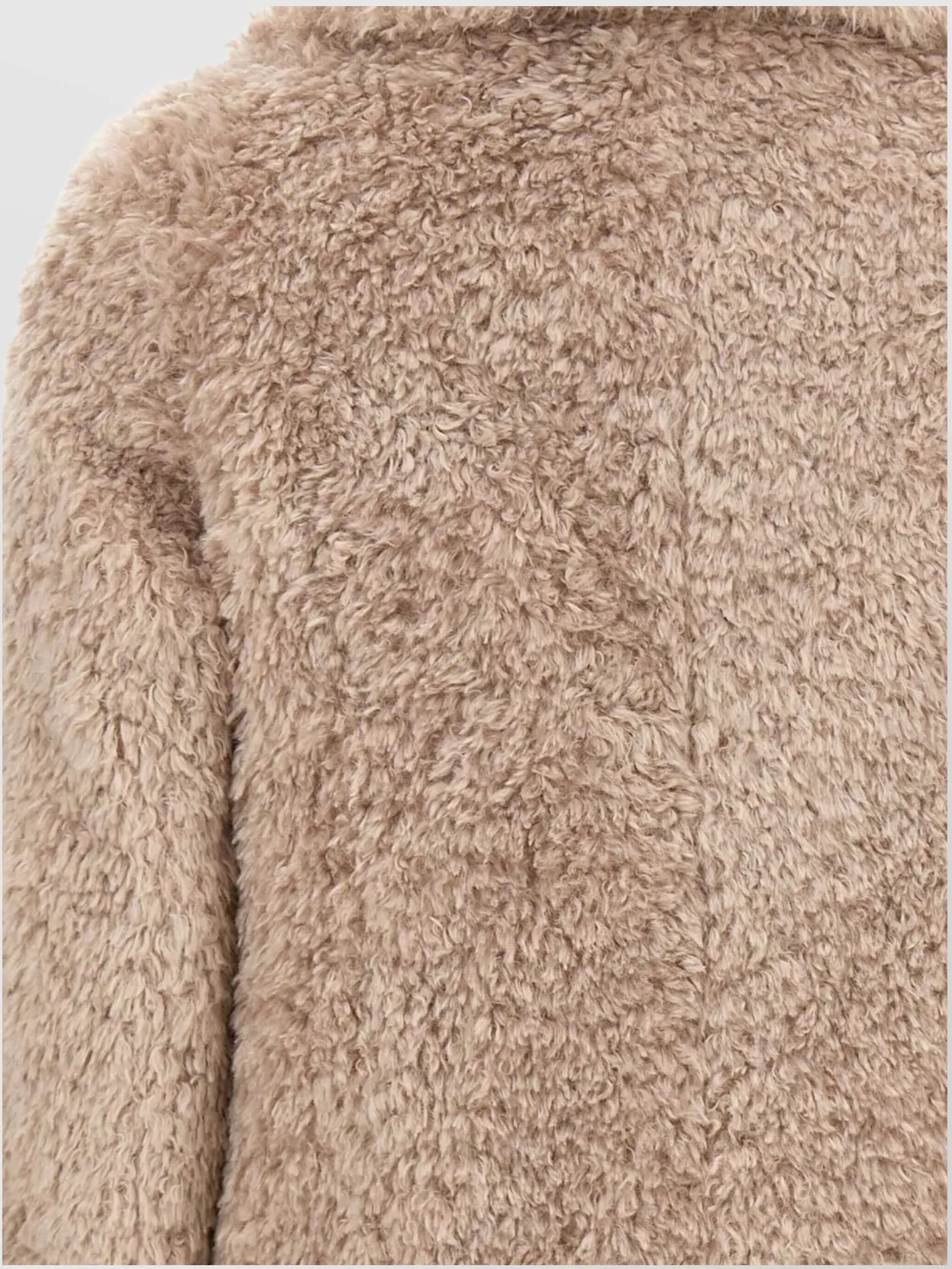 Herno Faux Fur Mid-Length Coat Notched Lapel