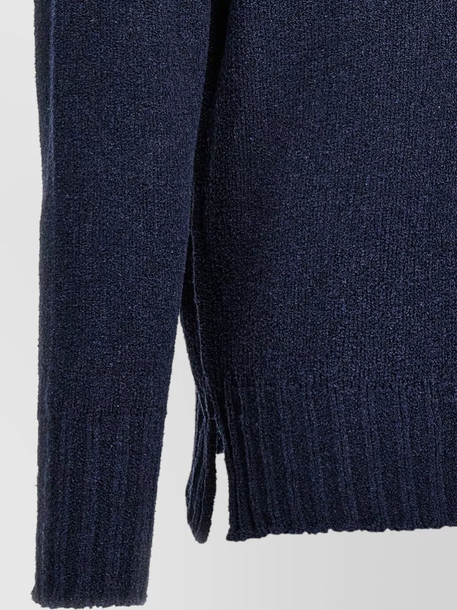Ma'ry'ya V-Neck Long-Sleeve Jumper