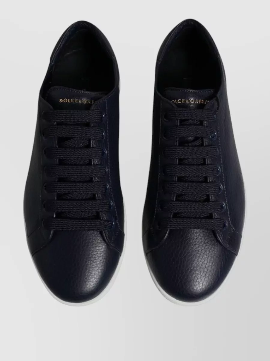 Dolce&Gabbana Leather Low-Top Sneakers