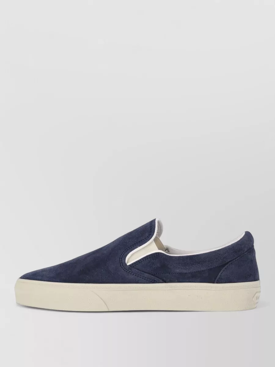 Tom Ford Leather Slip-On Sneakers