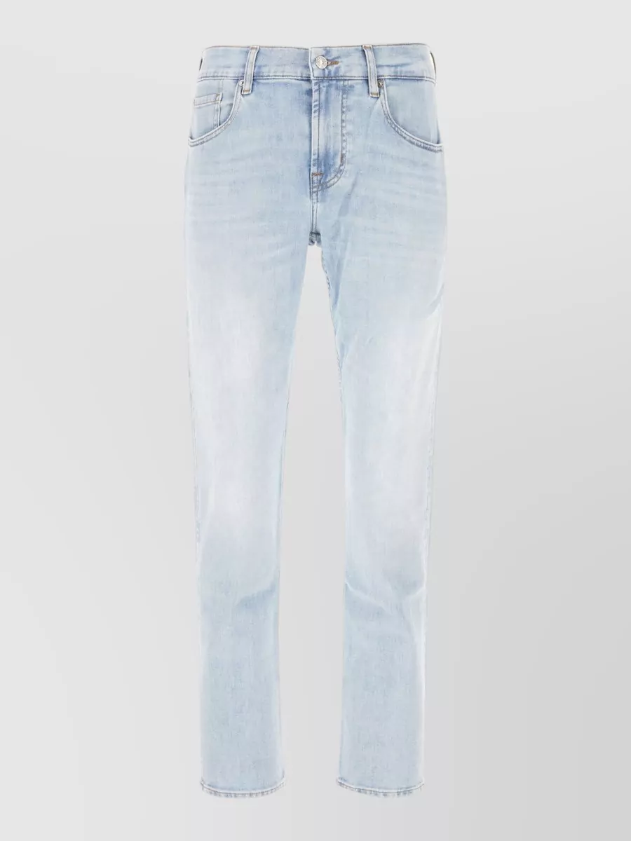 7 For All Mankind denim straight-leg trousers