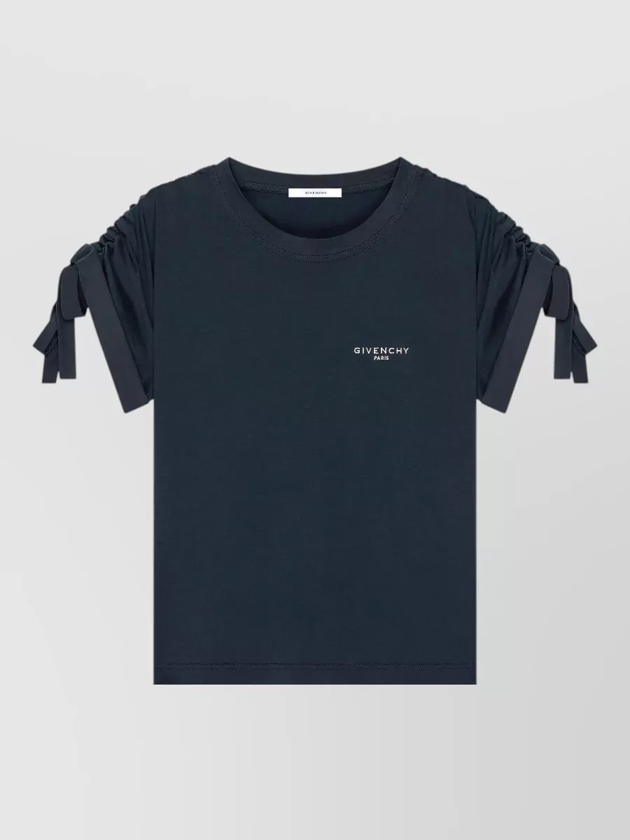 Givenchy cotton bow-detail short-sleeve t-shirt