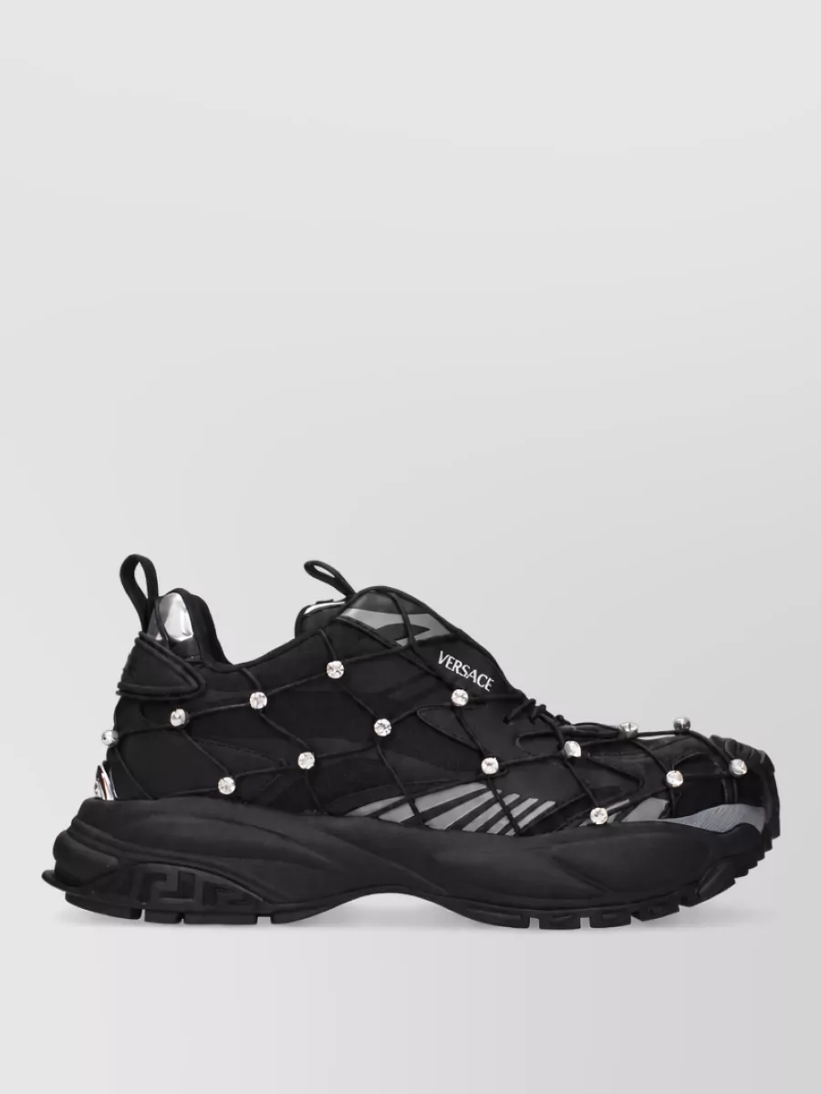 Versace Fabric Low-Top Sneakers