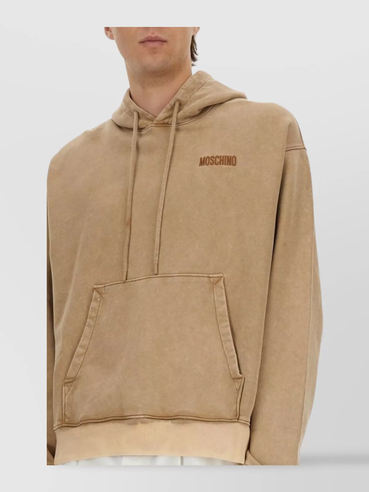 Moschino Hooded Sweater With Embellished Back Design
