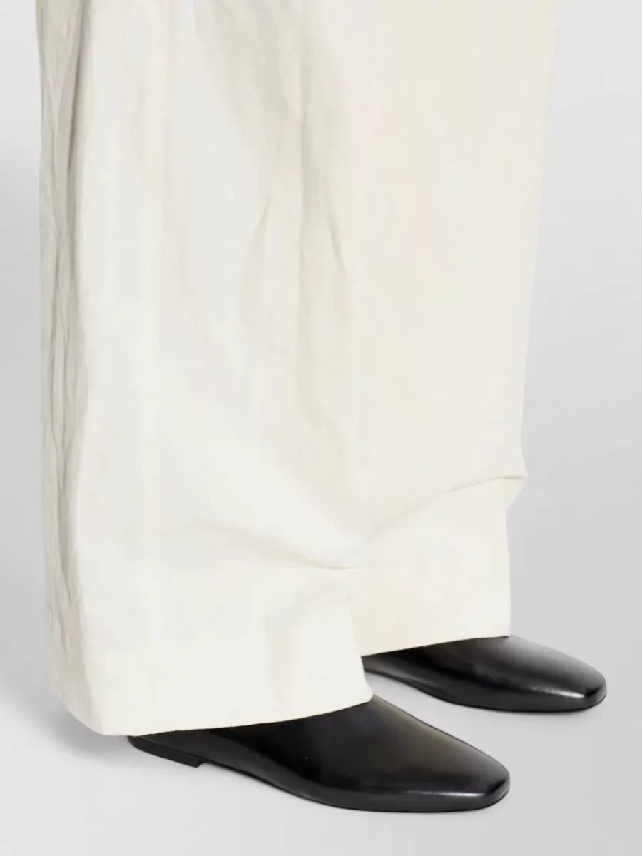 Jil Sander Leather Ballerina Flats