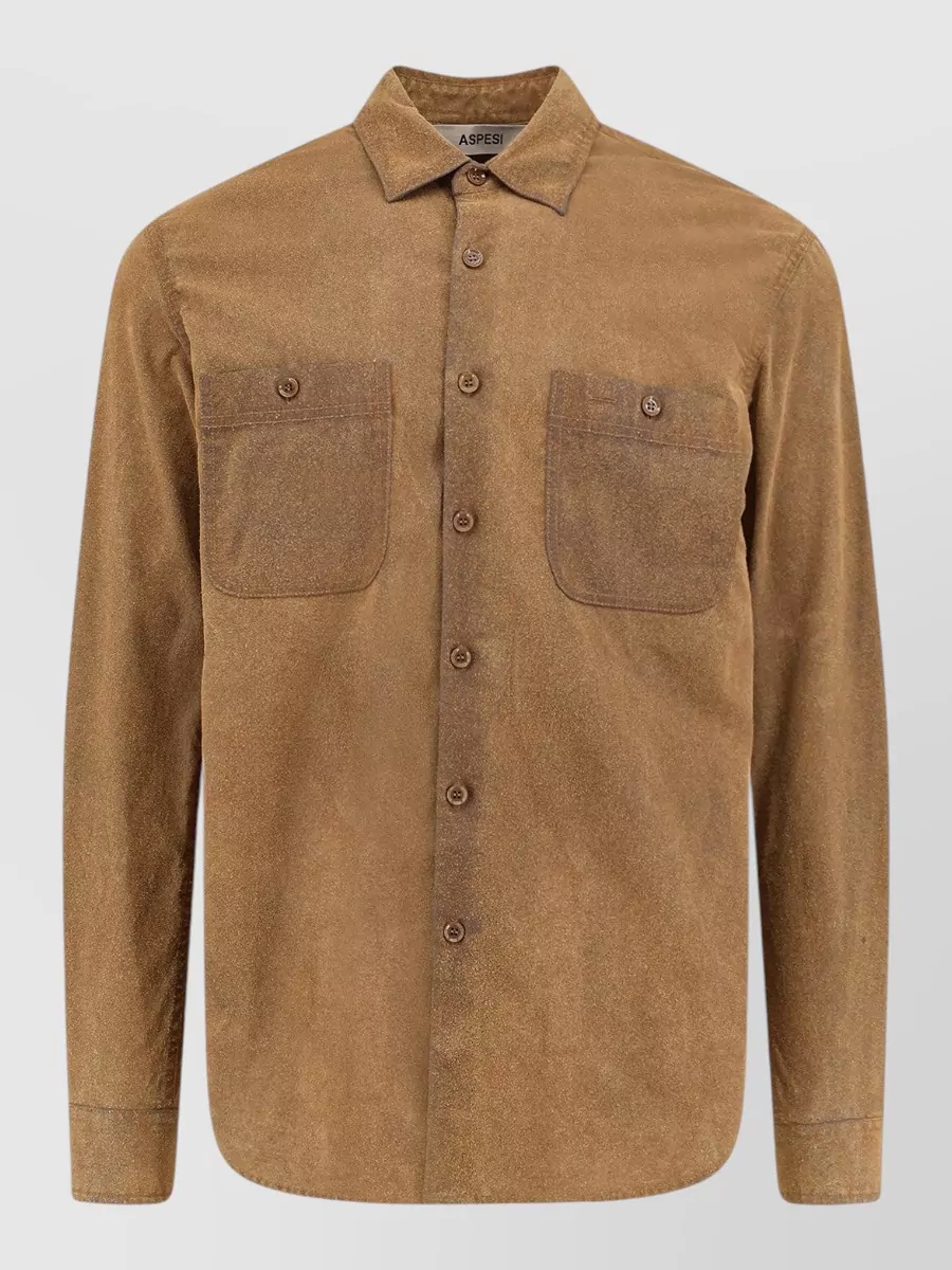 Aspesi suede shirt jacket