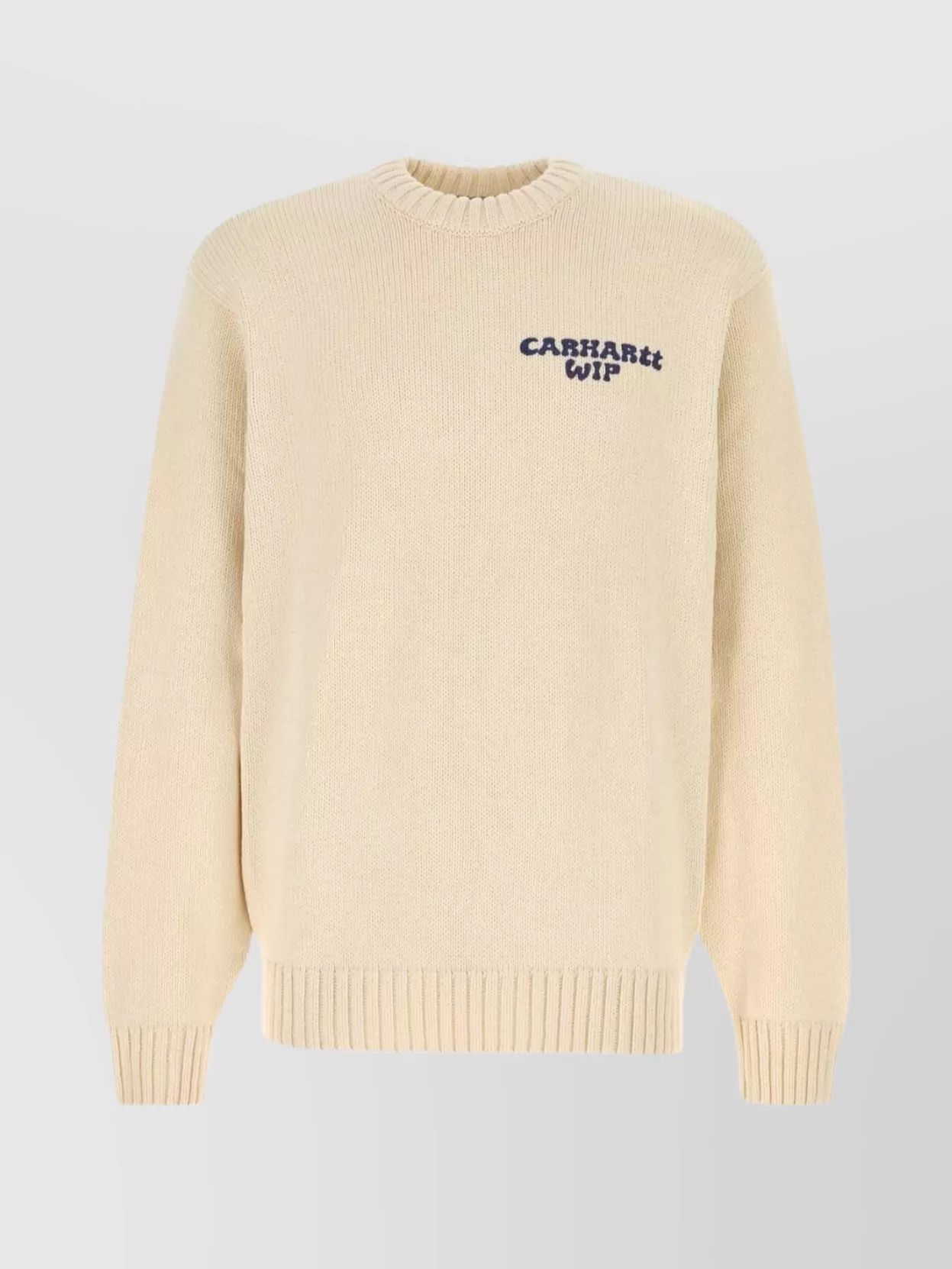 Carhartt Mens Natural Helix Graphic-print Knitted Sweater In White