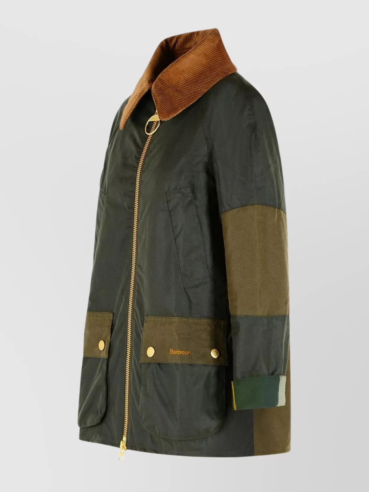 Barbour Block Design Waxed Cotton Jacket