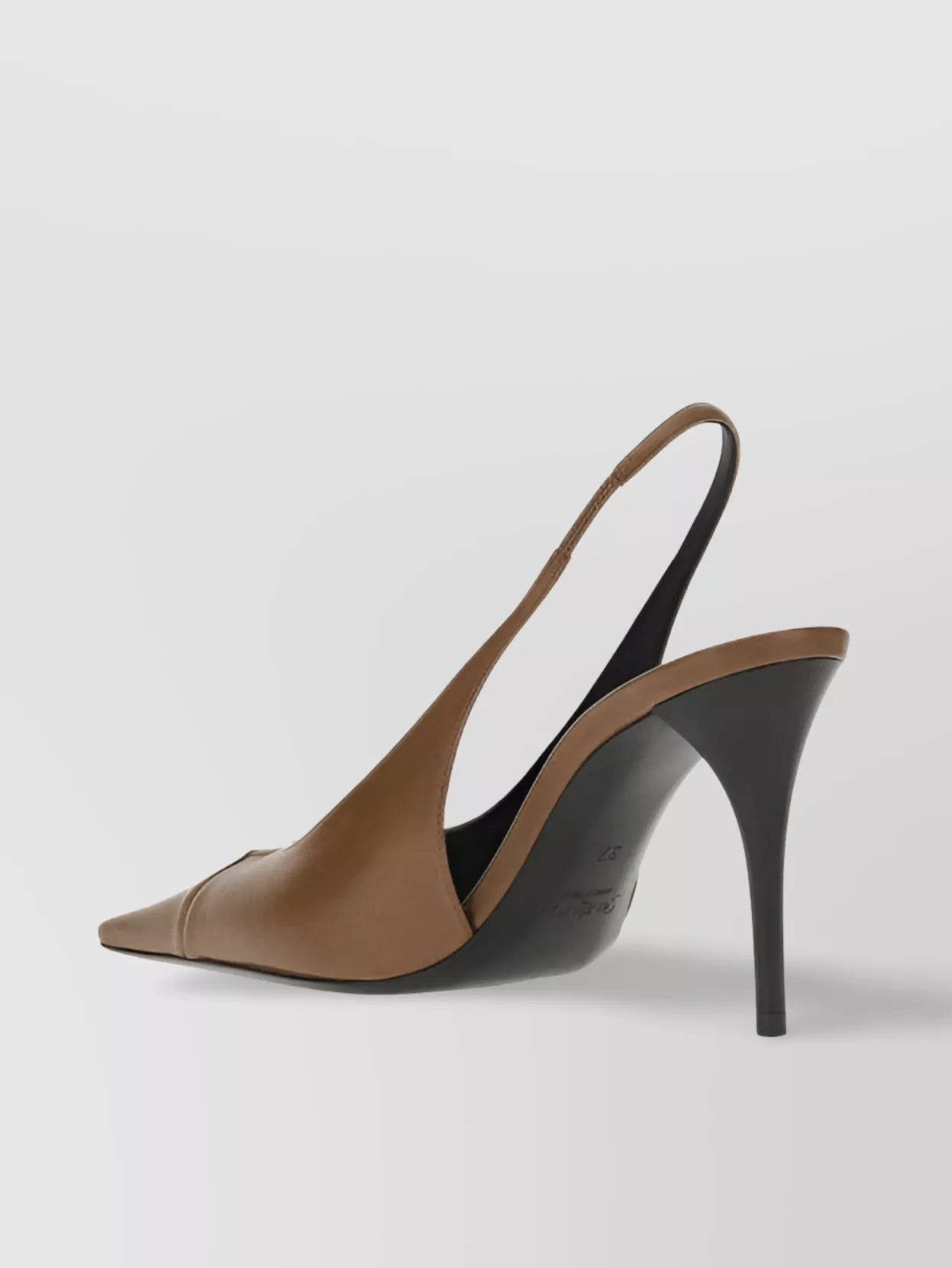 SAINT LAURENT BABYLON LEATHER STILETTO HEEL PUMPS