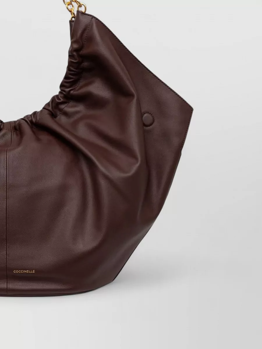 Coccinelle Leather Gathered Tote Bag