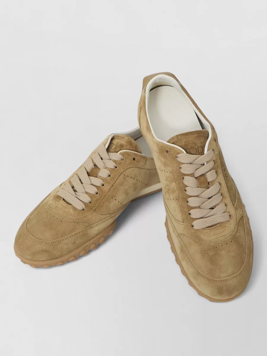 Tod's Suede Lace-Up Sneakers