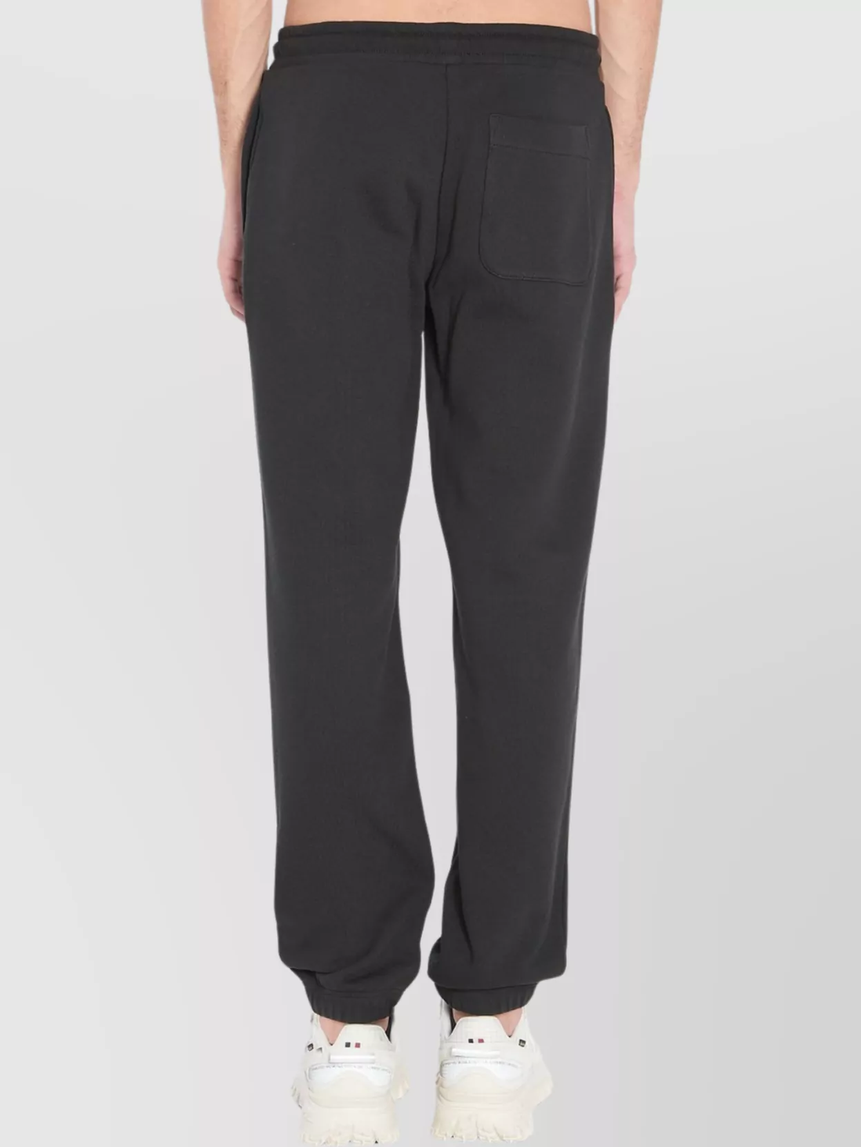 Moncler Cotton Sweatpants With Elastic Cuffs And Waistband