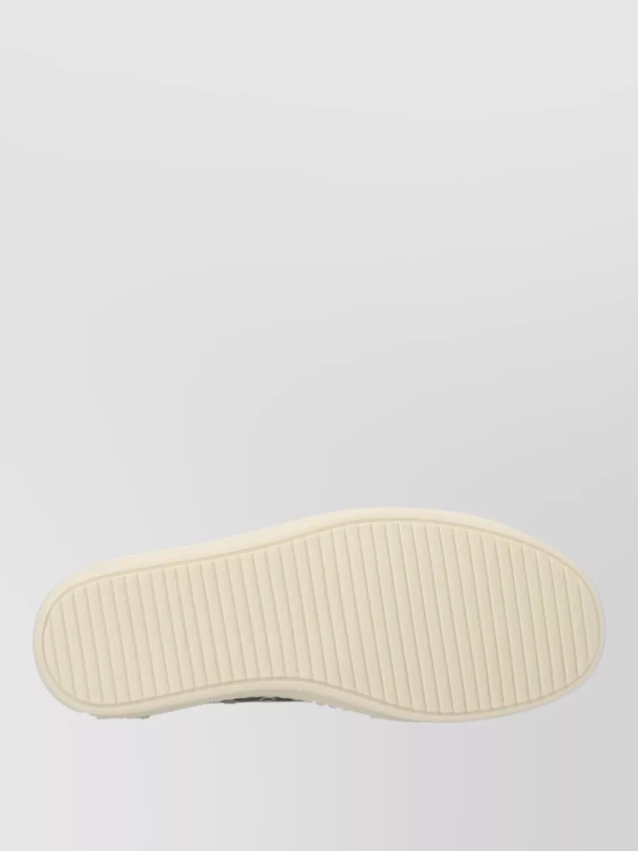 Rick Owens Leather Low-Top Sneakers