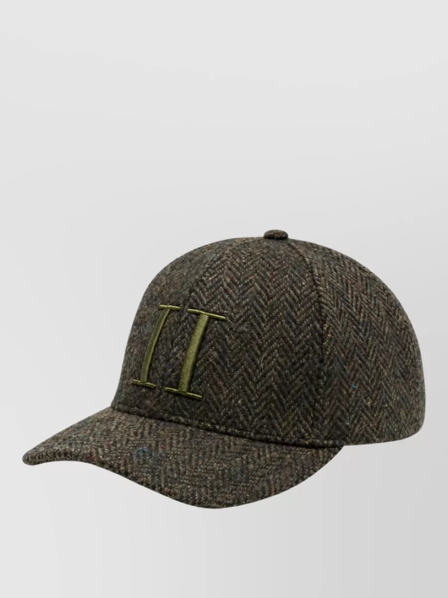 Les Deux Wool Herringbone Baseball Cap