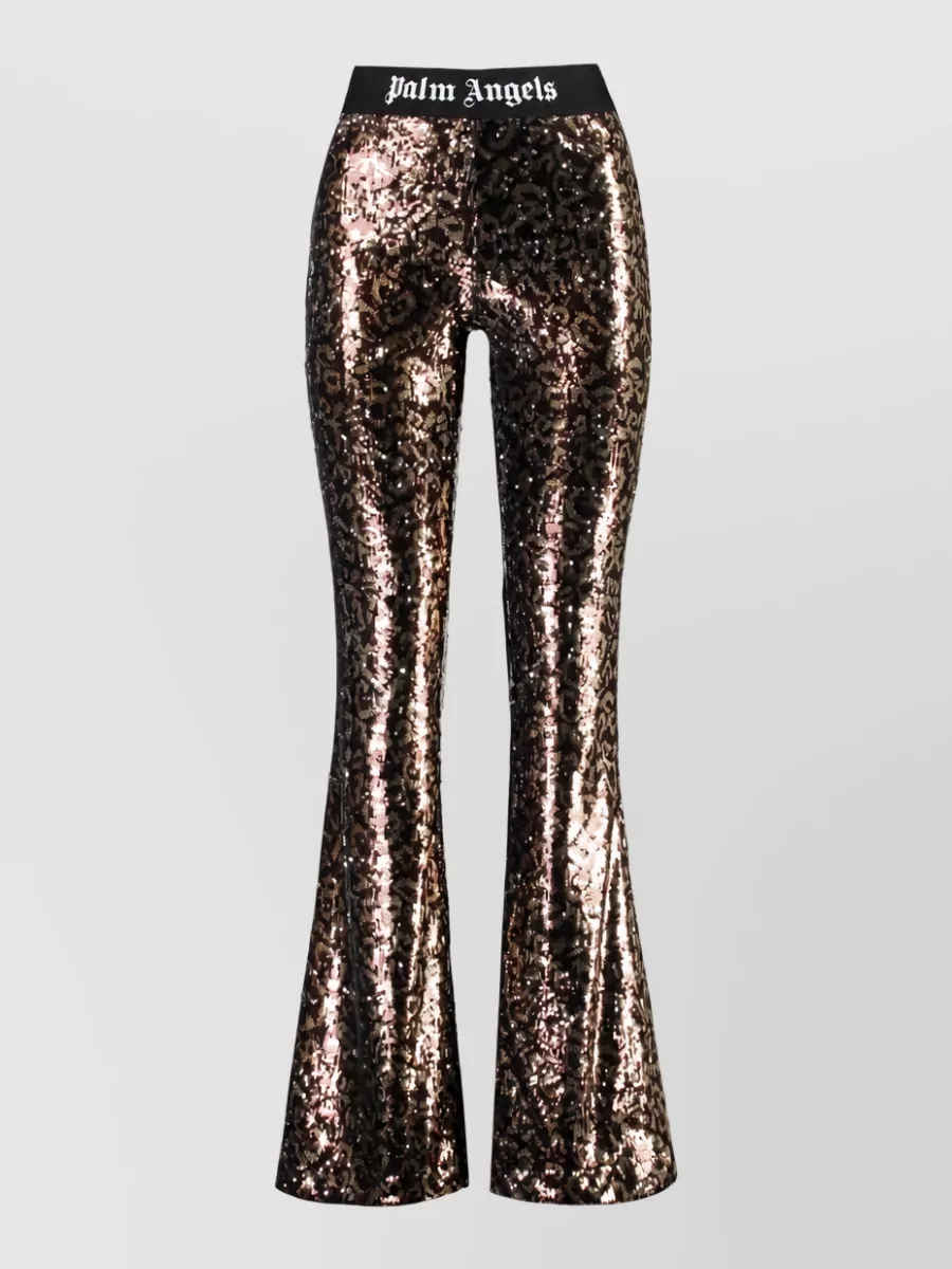 Palm Angels sequin flared trousers
