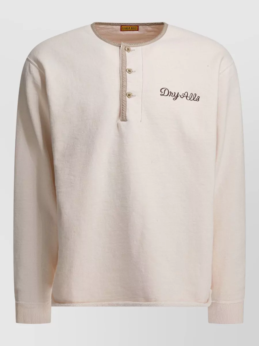 Human Made henley sweatshirt