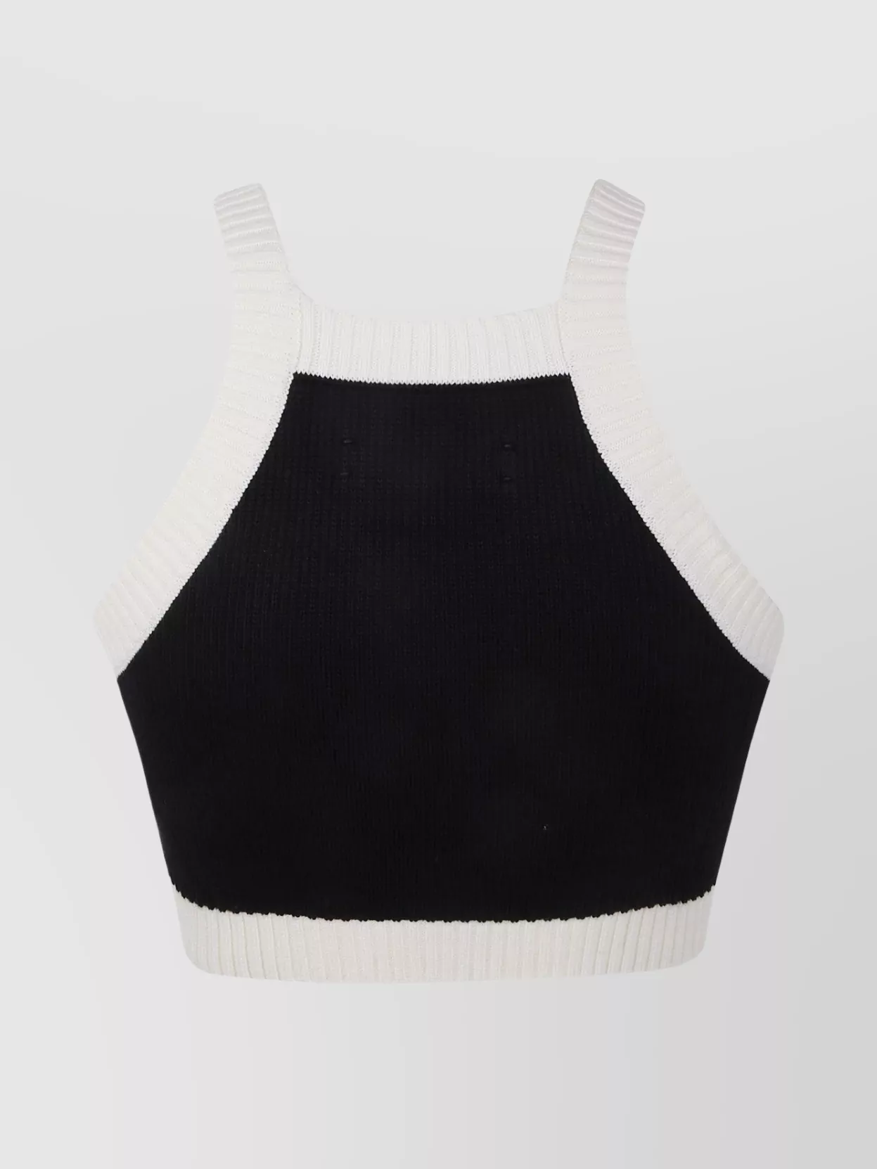 Amiri Cropped Tank Top Embroidered Logo In Multi