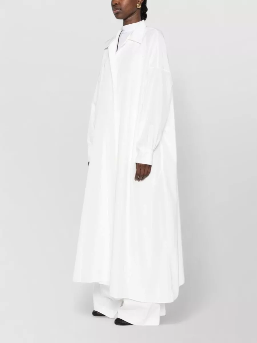 Norma Kamali Long-Sleeve Shirt Cape