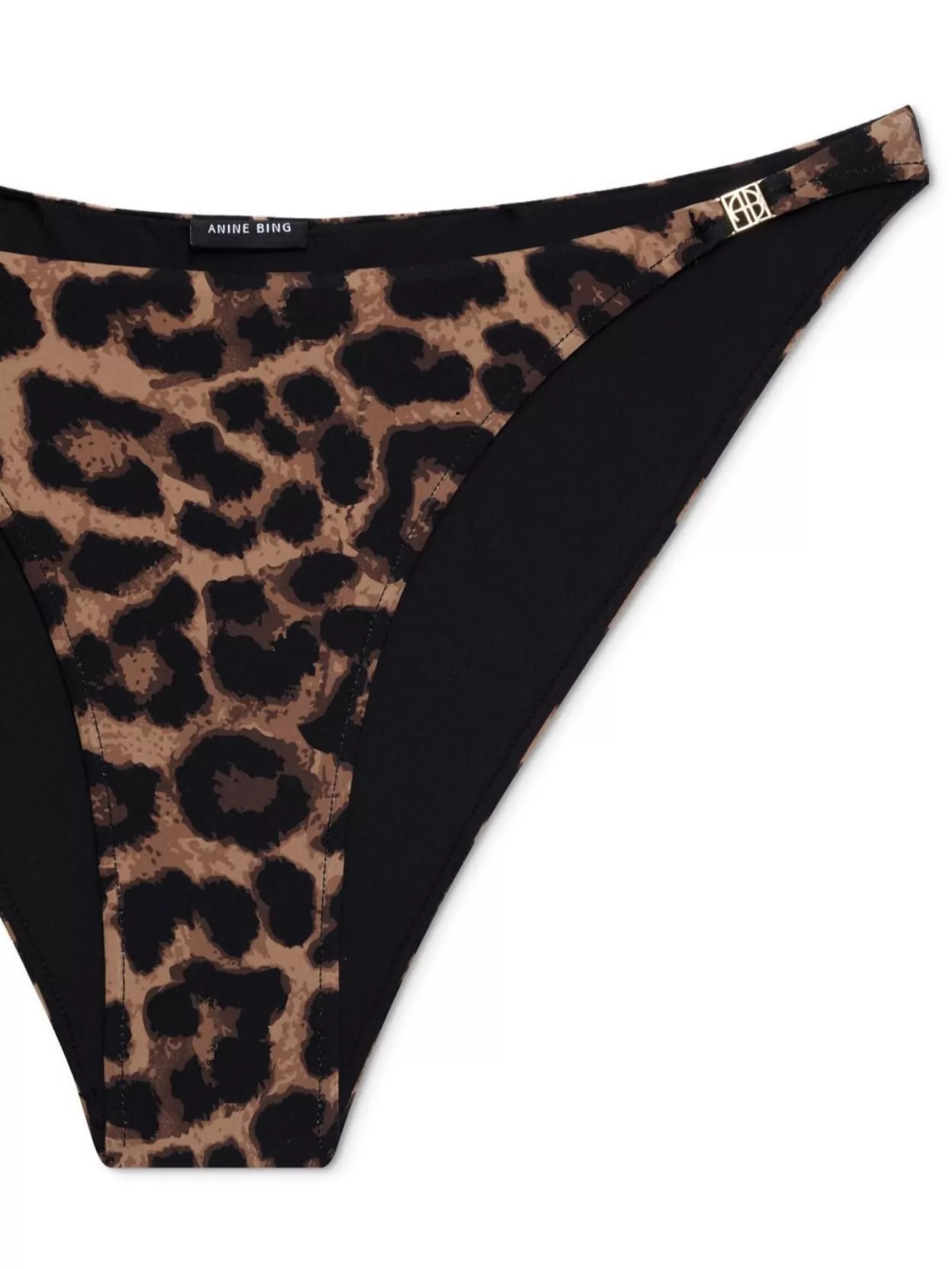 Shop Anine Bing Leopard-print Bikini Bottom Bellamy