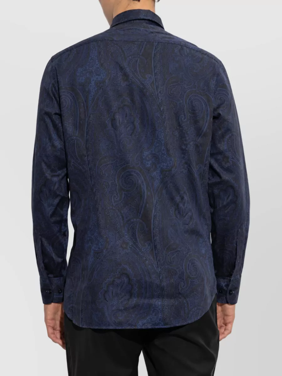 Etro Cotton Printed Long-Sleeve Shirt