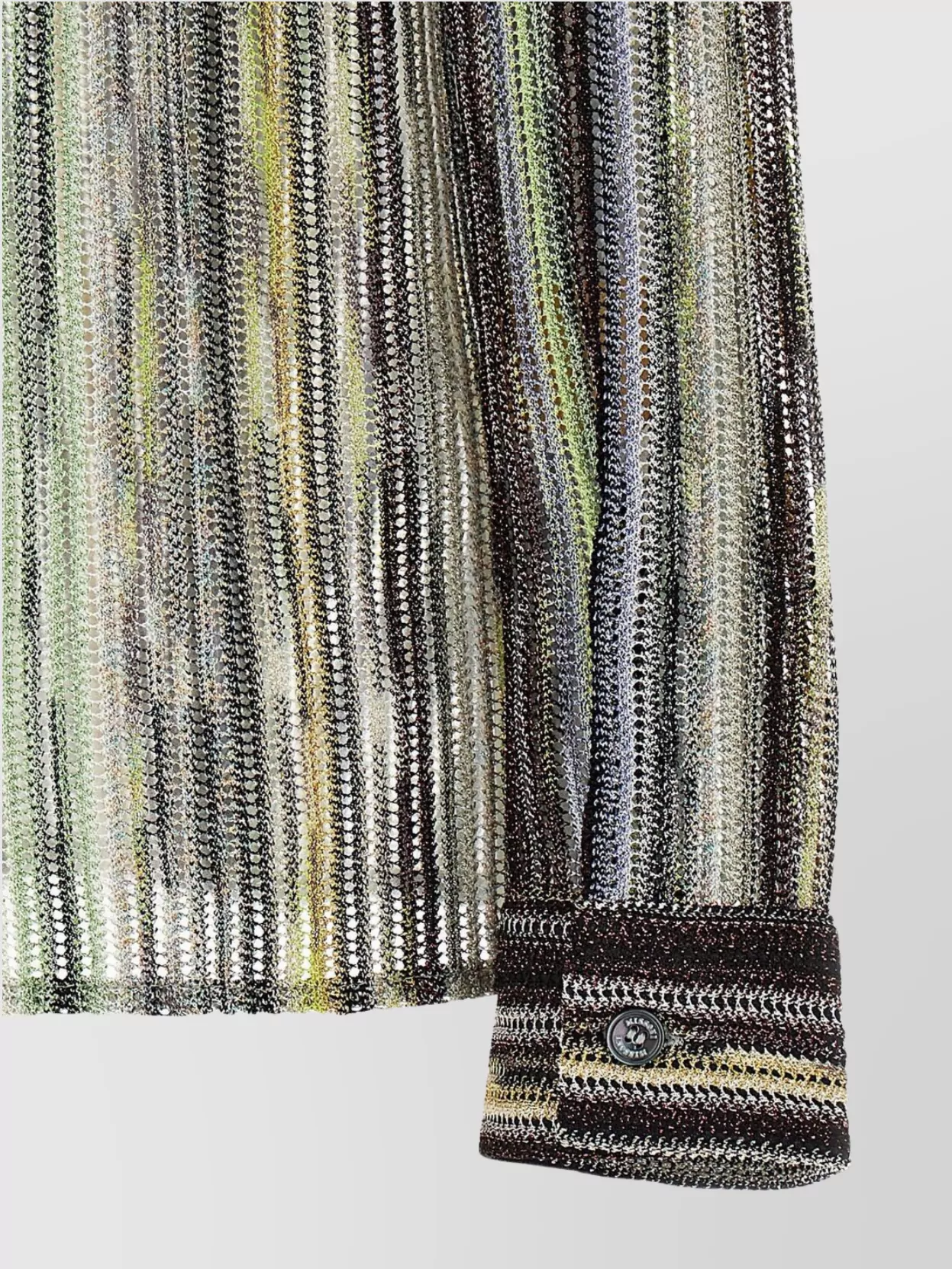 Missoni Sheer Fabric Striped Pattern Shirt
