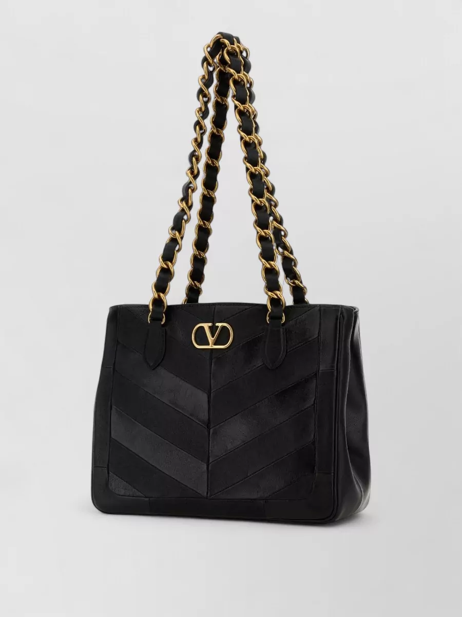 Valentino Garavani Laseine Small Leather Shoulder Bag