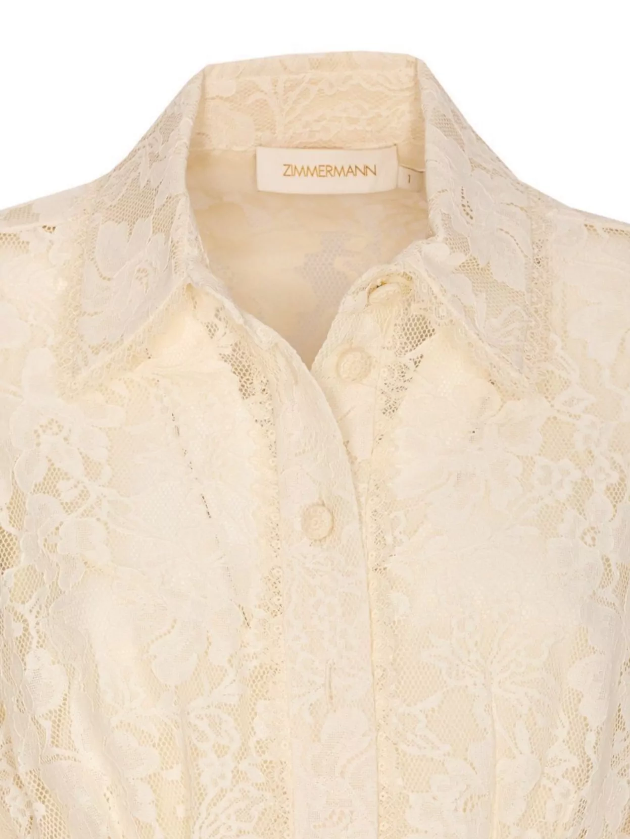Zimmermann Waist Belt Lace Detail Mini Dress