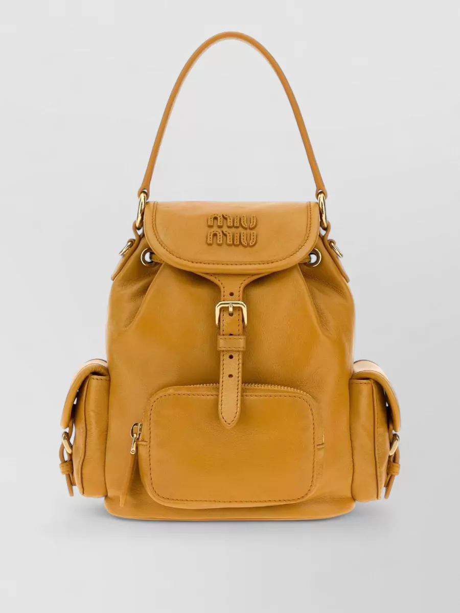 Miu Miu lamb leather bucket bag