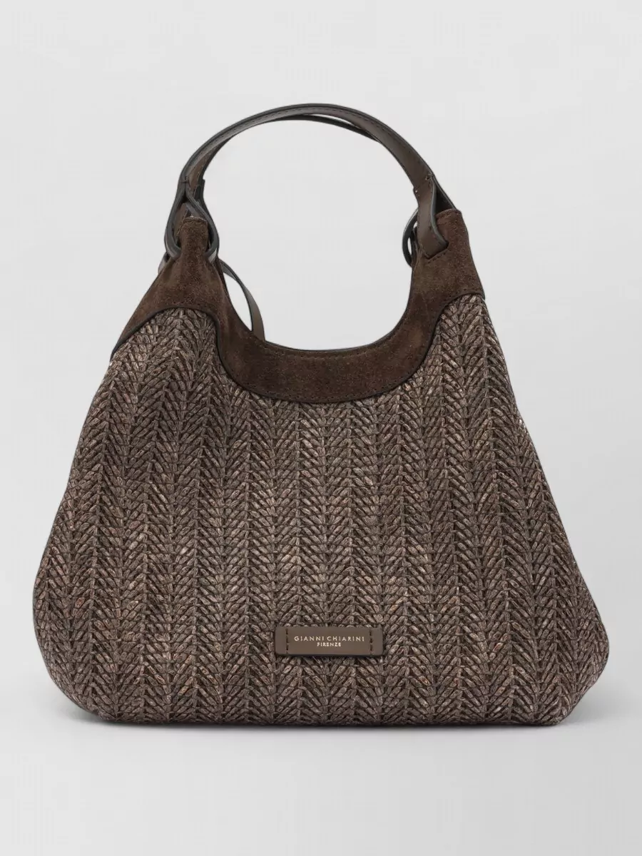 Gianni Chiarini Textured Shoulder Bags Suede Accents