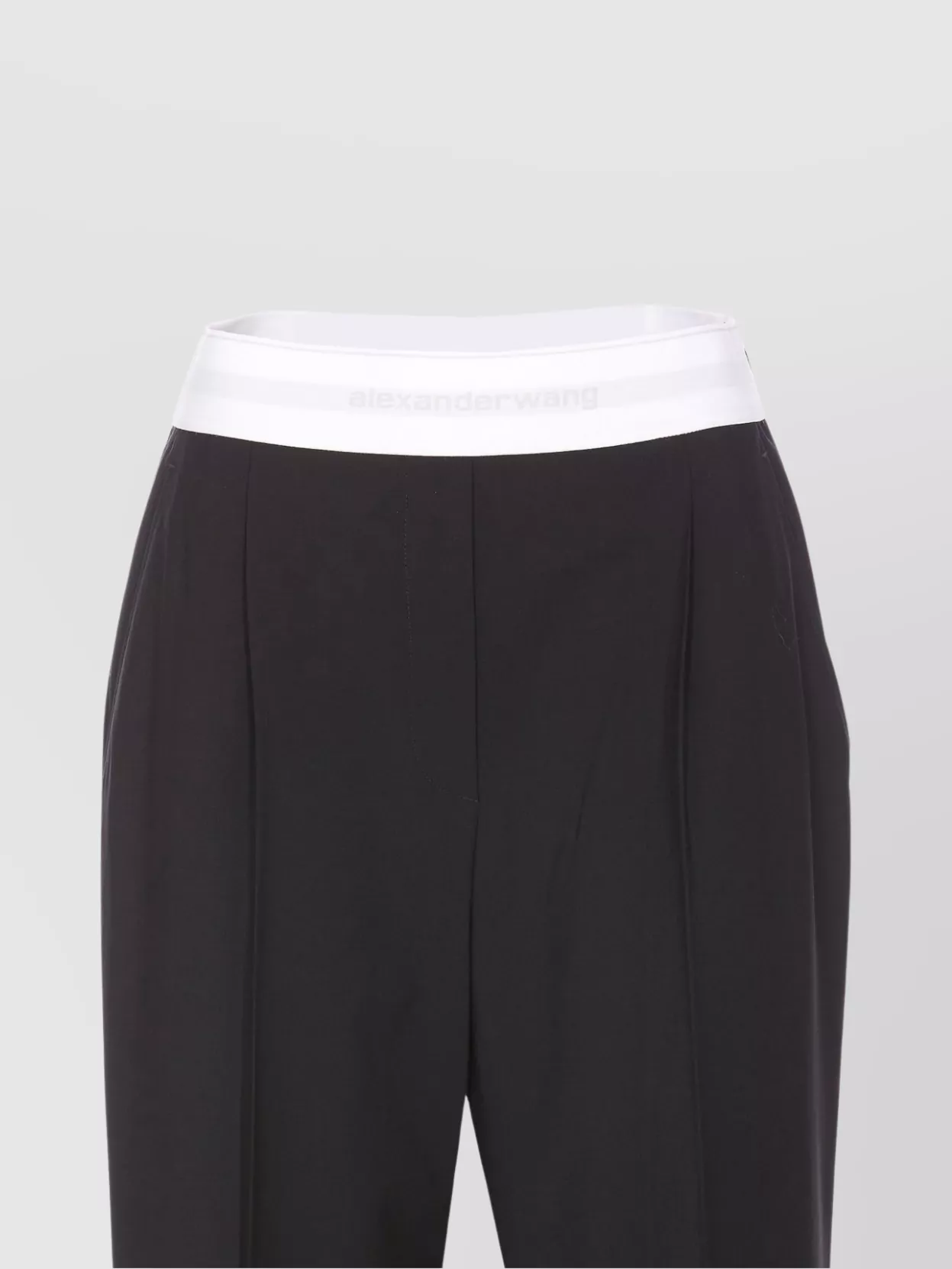 Alexander Wang Flared High Waisted Trousers With Side Pockets