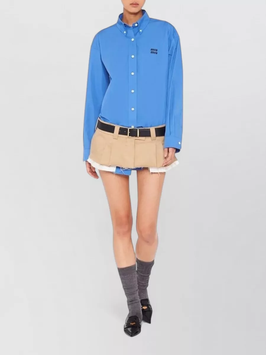 Miu Miu Oversized Poplin Shirt