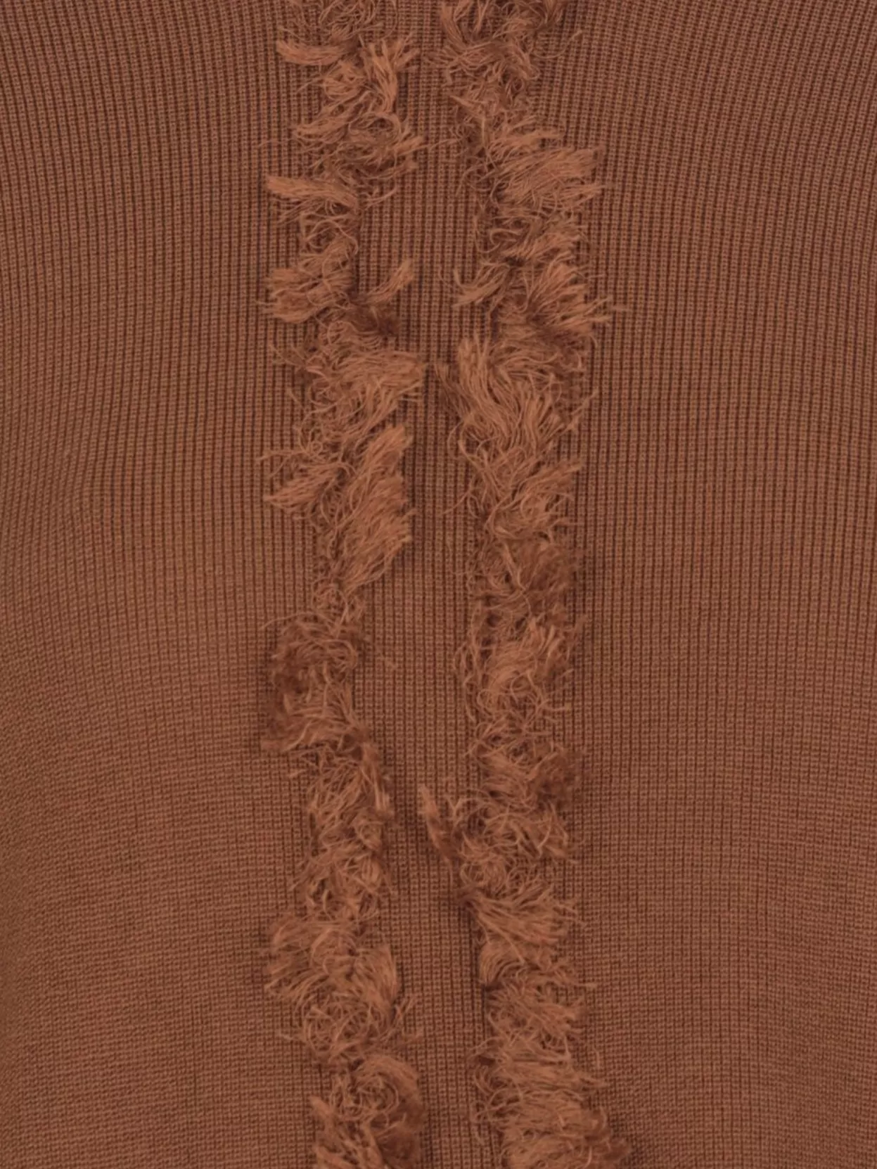 Uma Wang Ribbed Crewneck Knitwear Fringes
