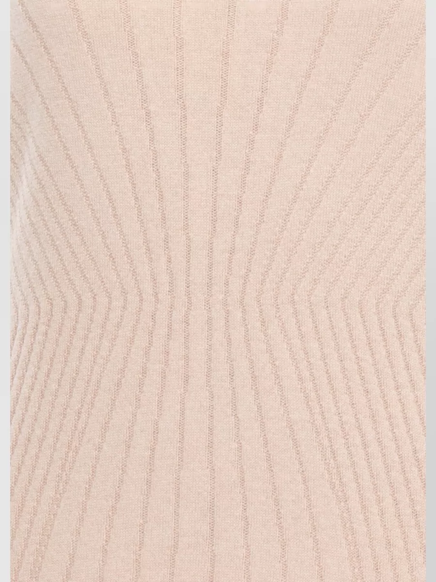 D.exterior Cashmere-Blend Long-Sleeve Round-Neck Maxi Dress