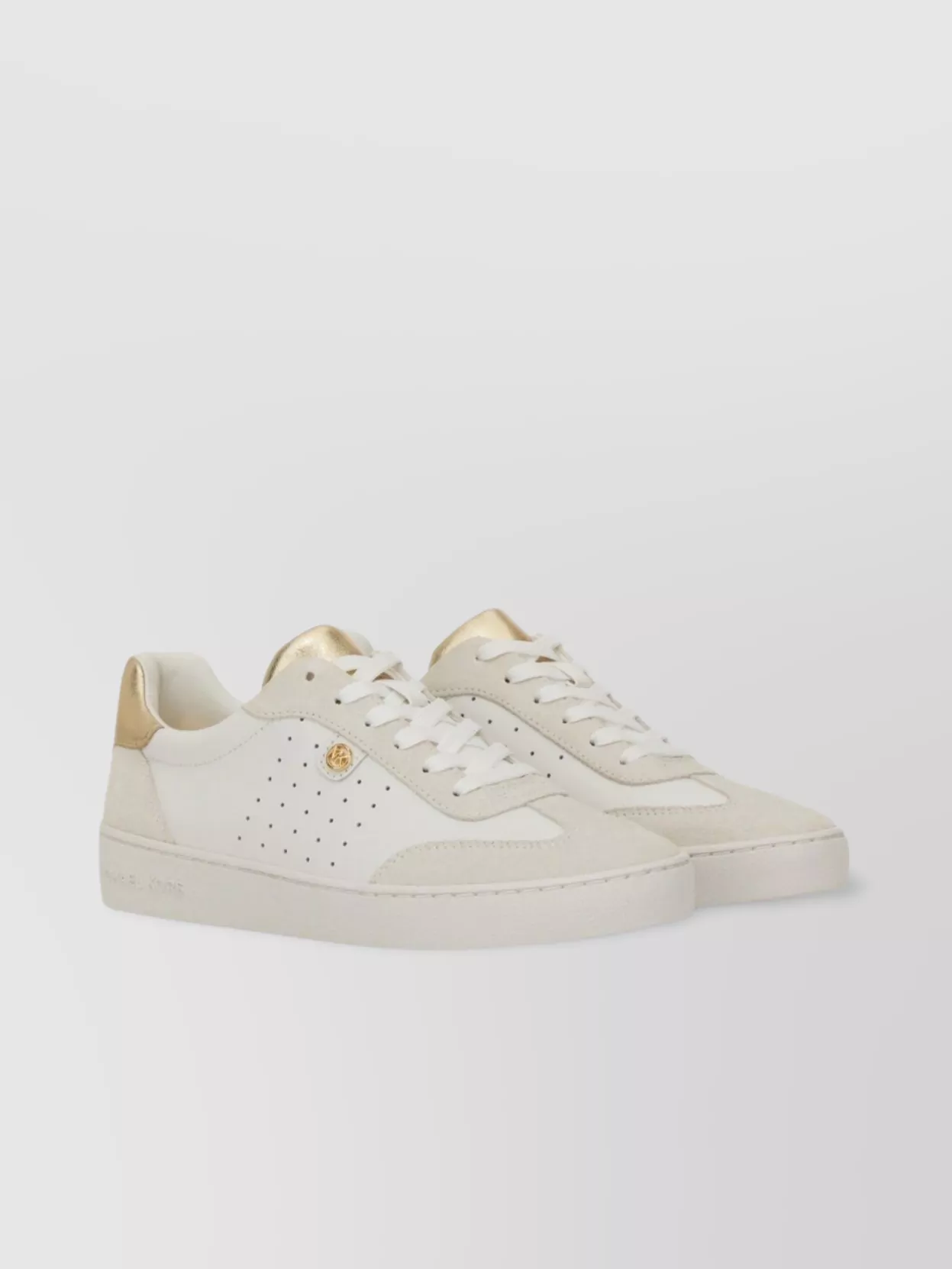 Michael Kors "Scotty" Sneakers With Flat Sole And Gold Accents