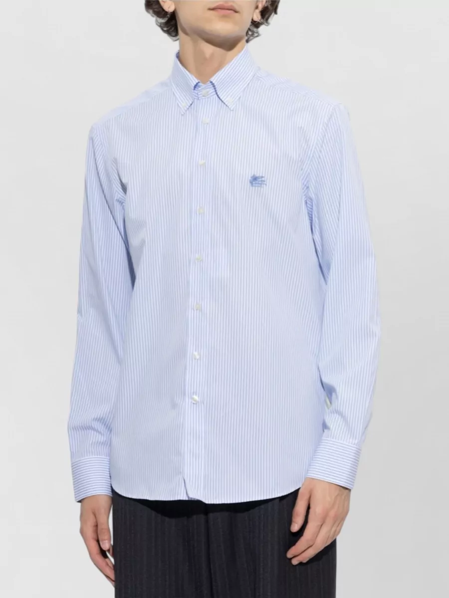 Etro Striped Cotton Button-Up Shirt
