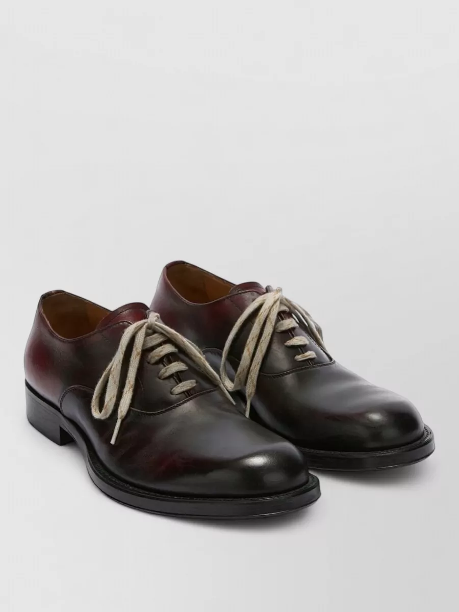 Dries Van Noten Leather Lace-Up Derby Shoes