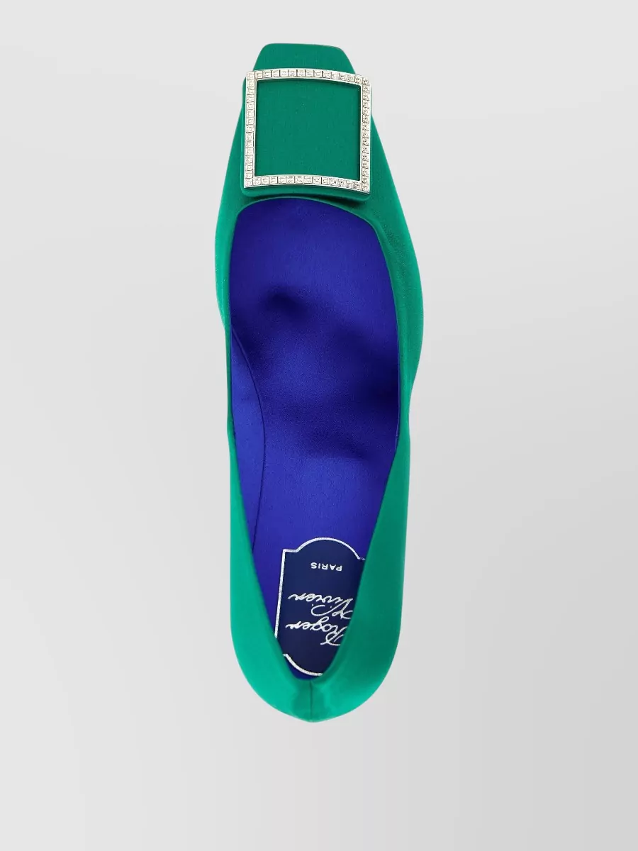 Roger Vivier Trompette Pumps Jewel Buckle Pointed Toe